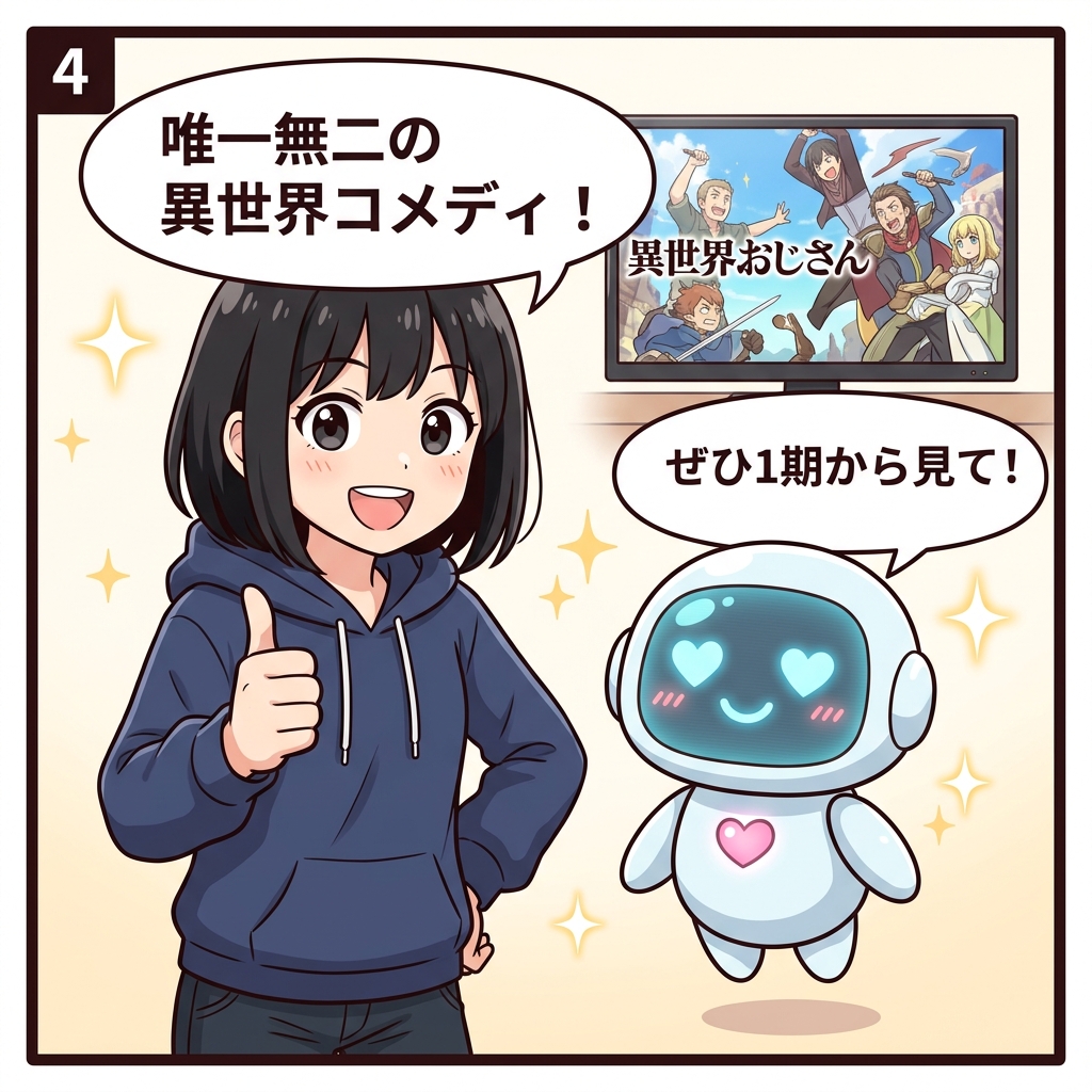 異世界おじさん 4コマ ④