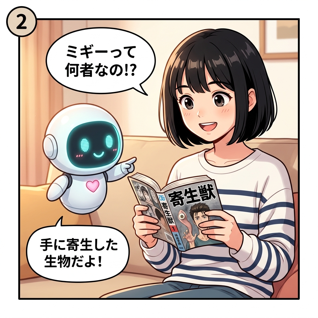 寄生獣 4コマ ②
