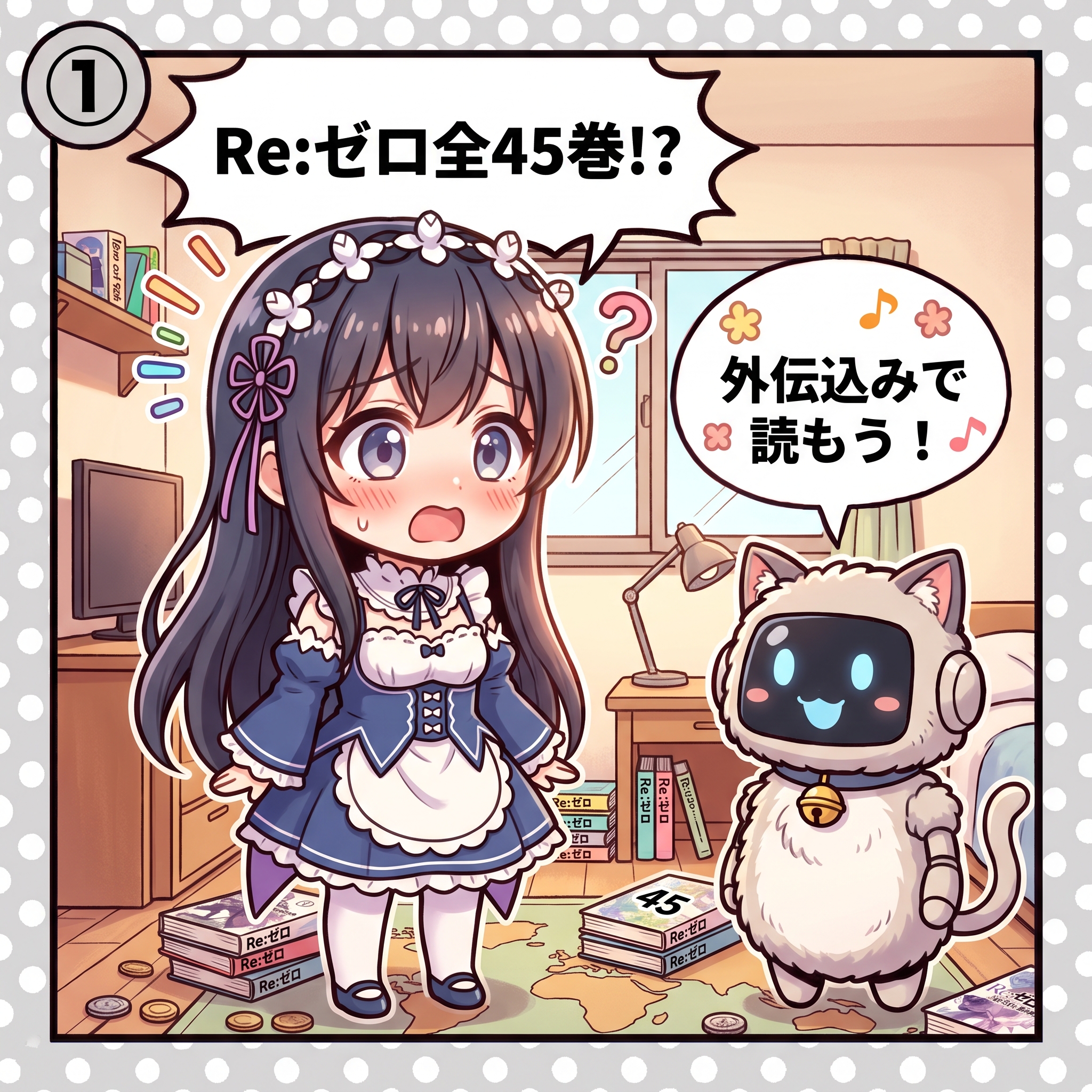 ヒナ「Re:ゼロ全45巻!?」AIくん「外伝込みで読もう!」