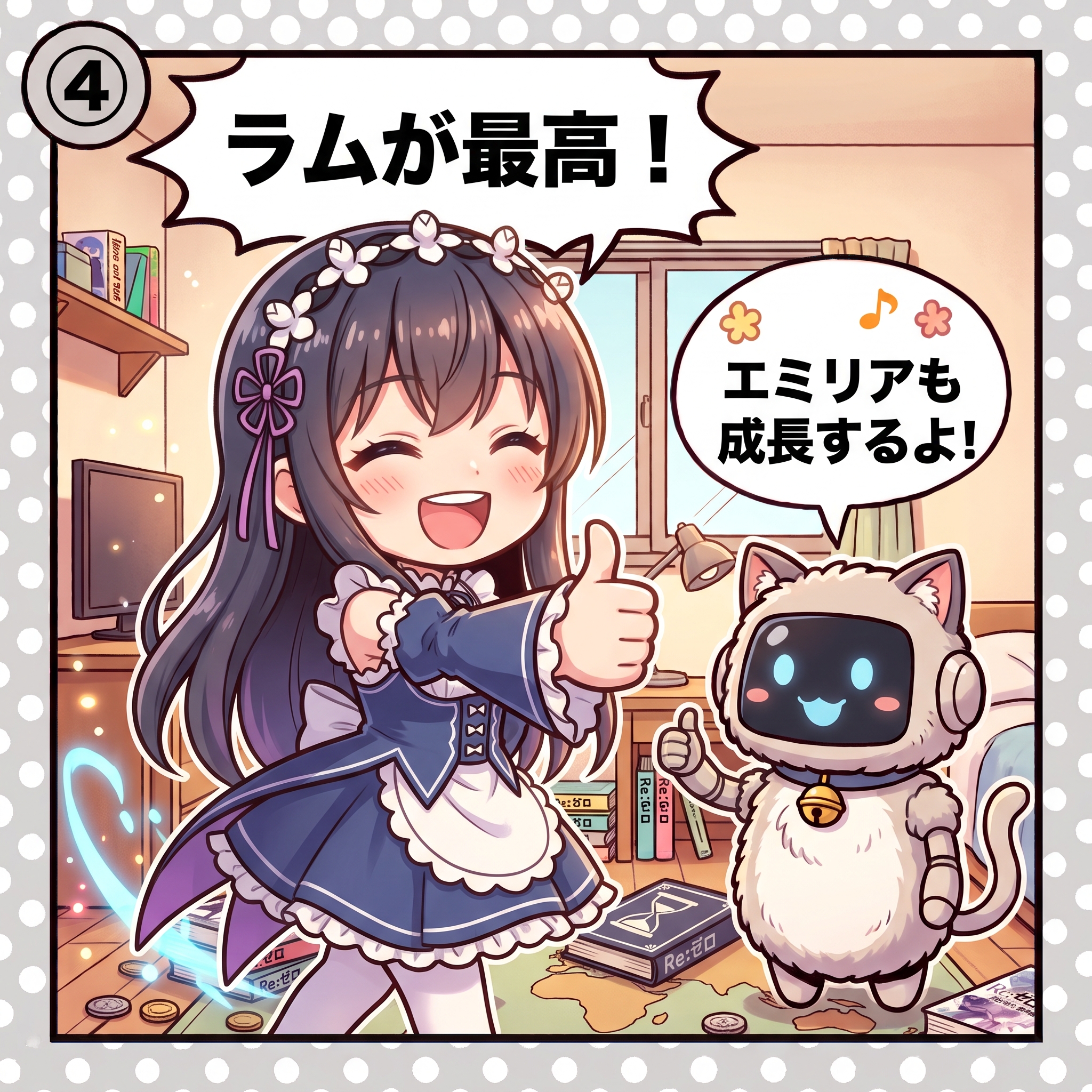 ヒナ「ラムが最高!」AIくん「エミリアも成長するよ!」