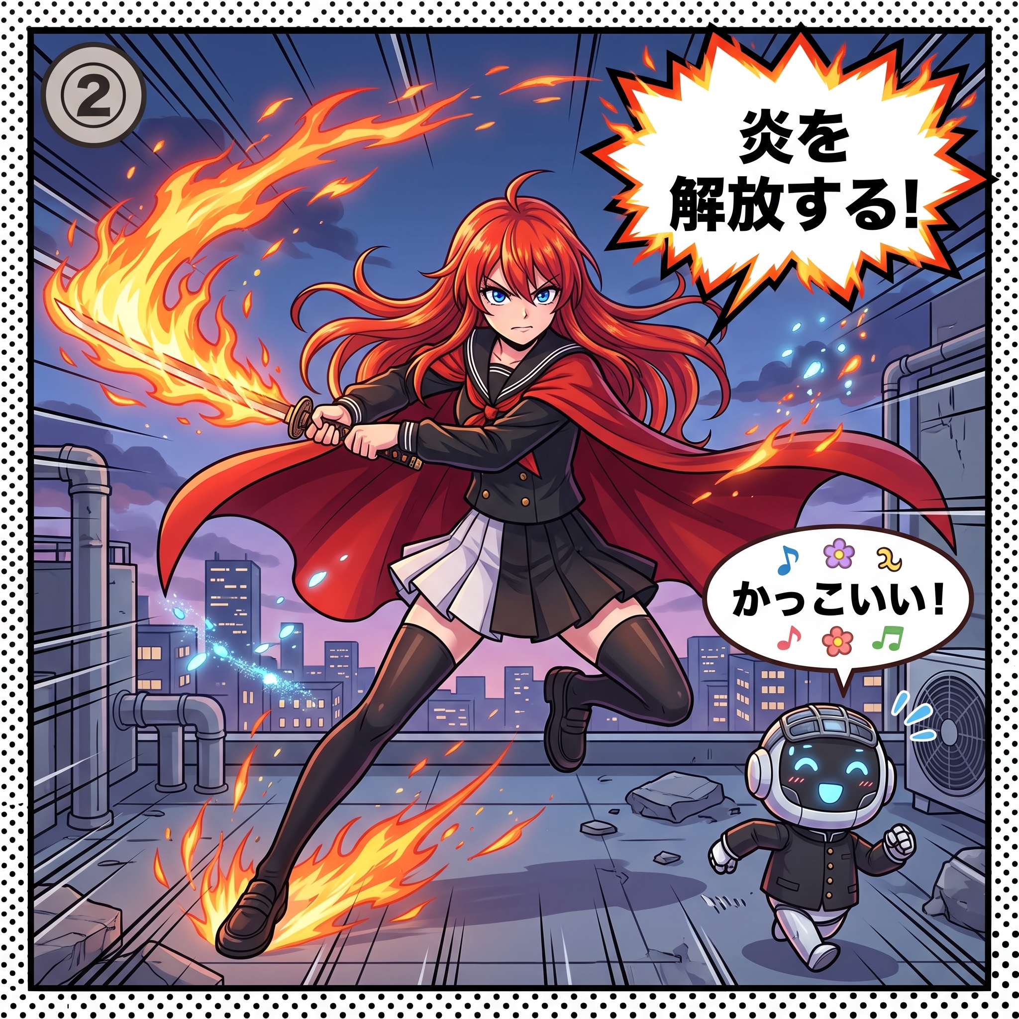 灼眼のシャナ 4コマ漫画 コマ2