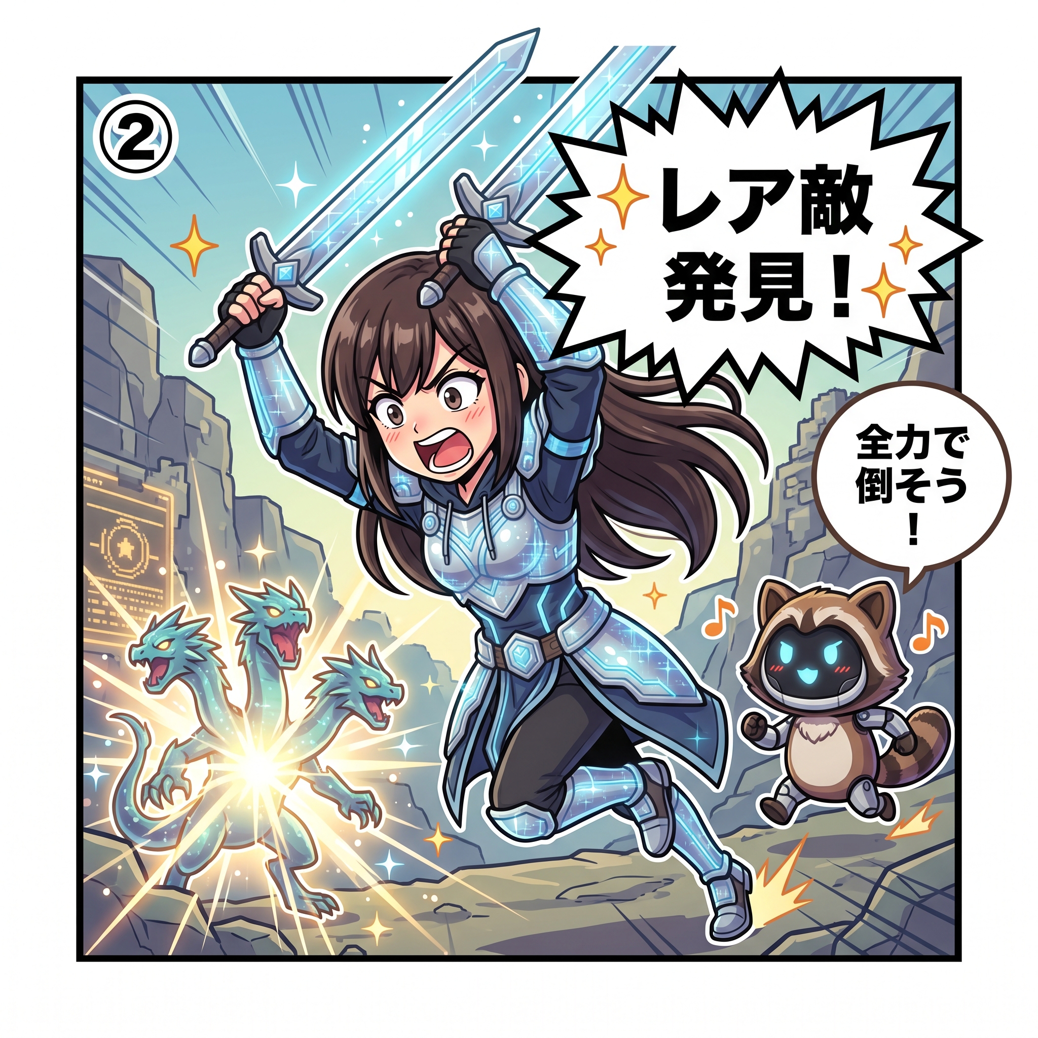 シャングリラ・フロンティア 4コマ漫画 コマ2