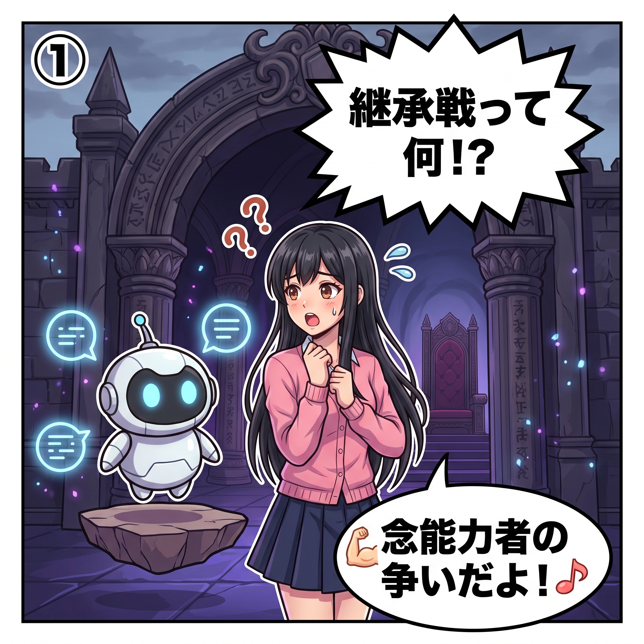 HUNTER×HUNTER 継承戦 4コマ漫画 コマ1