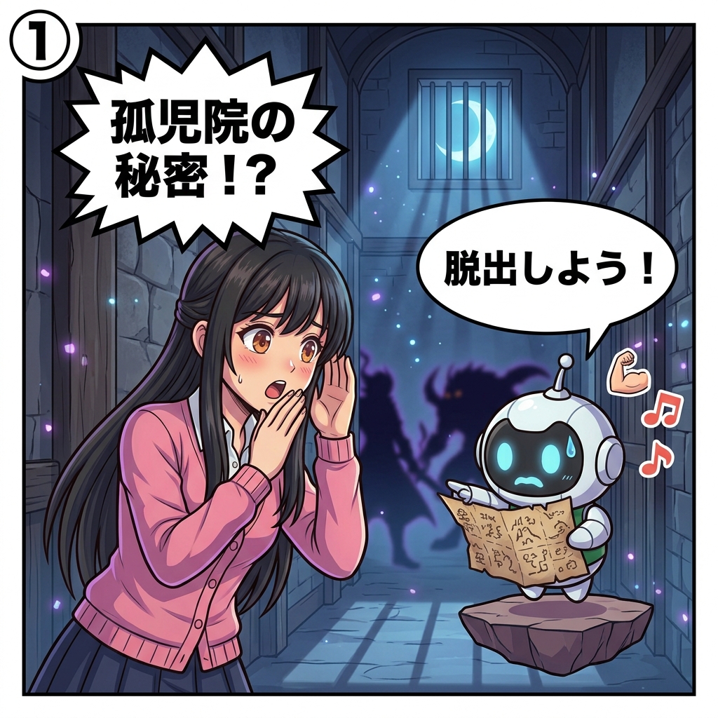 約束のネバーランド 4コマ漫画 コマ1