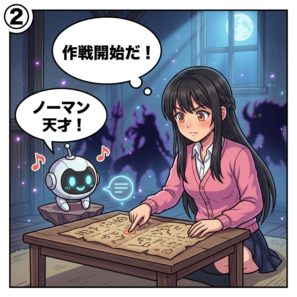 約束のネバーランド 4コマ漫画 コマ2