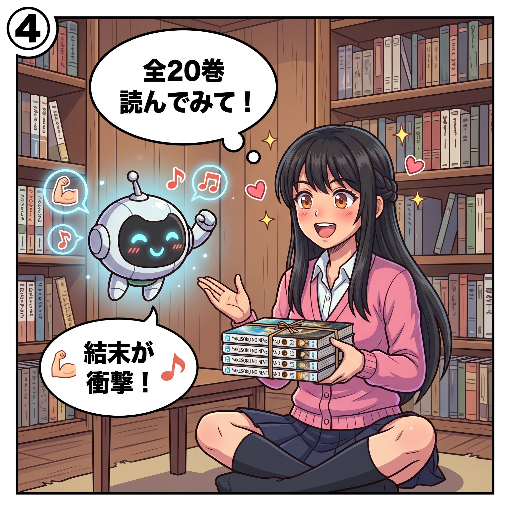 約束のネバーランド 4コマ漫画 コマ4