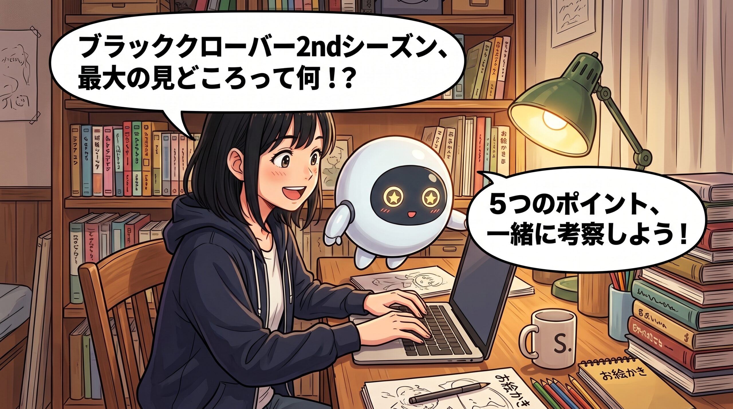ブラッククローバー2ndシーズンを語るハルカとAIくん