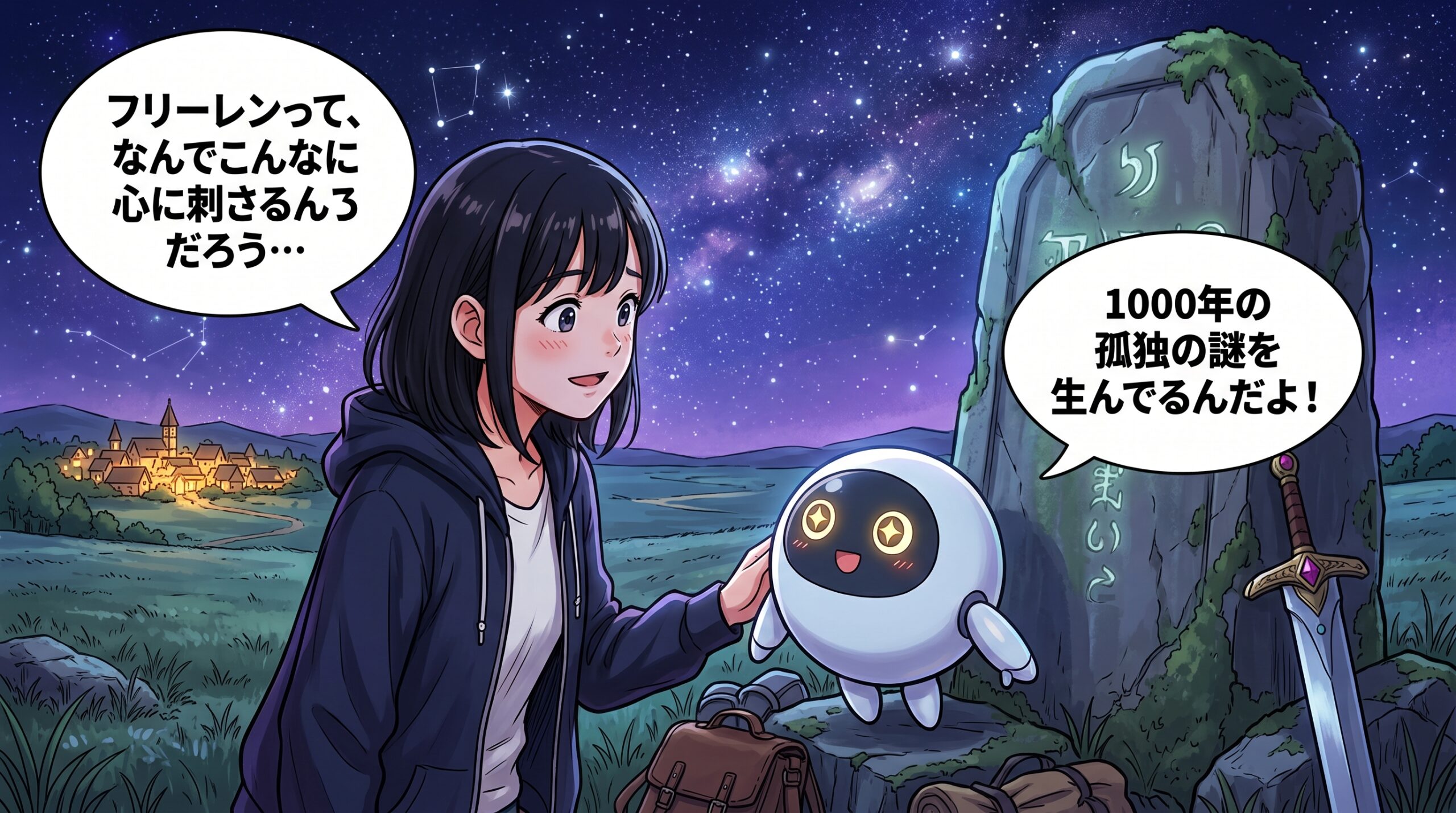葬送のフリーレンを考察するハルカとAIくん
