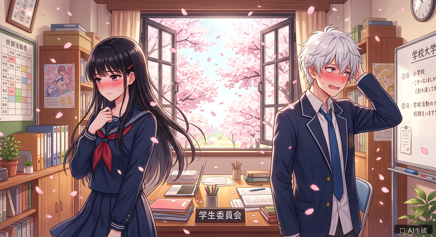 かぐや様は告らせたい アニメイラスト（AI生成）