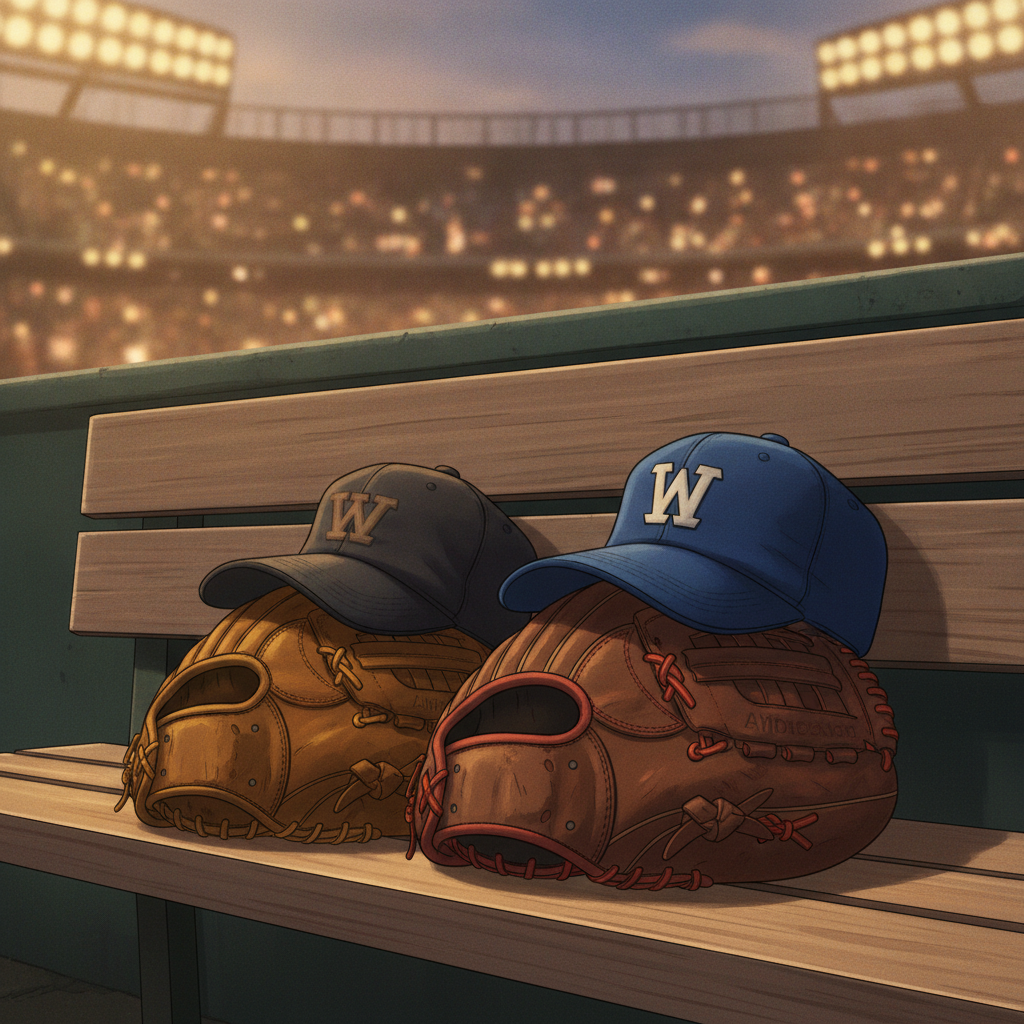 MAJOR 2nd 野球場のナイター照明イメージイラスト