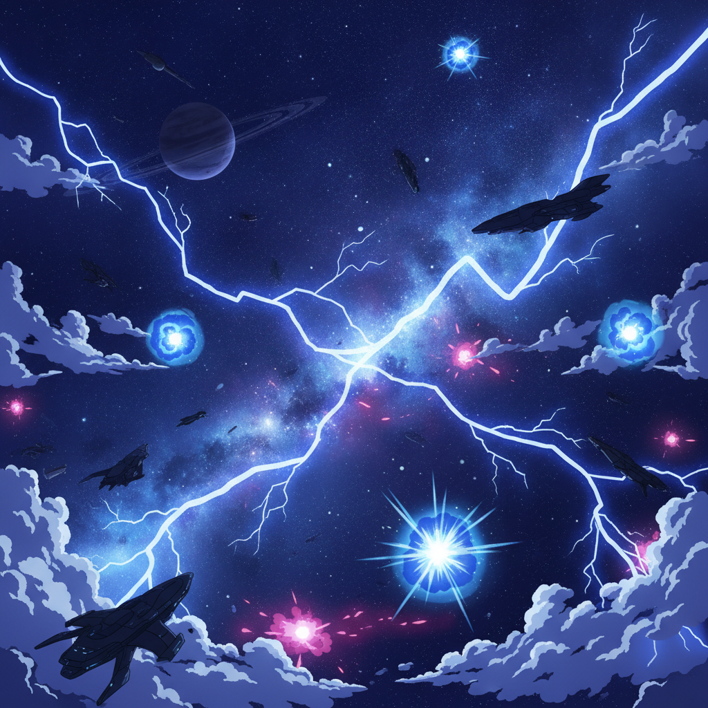 雷雷雷 7巻 アイキャッチ SF宇宙バトル