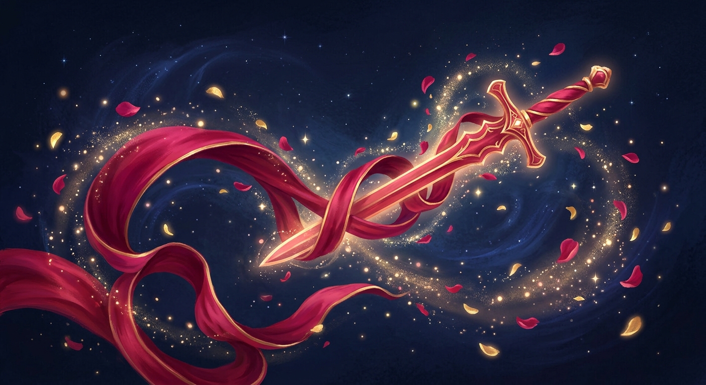 THE RIBBON HERO リボンヒーロー リボンと剣のイメージアート