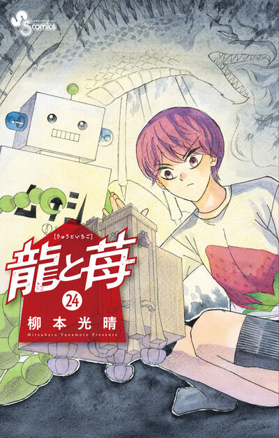 漫画「龍と苺」24巻表紙(©柳本光晴/小学館)