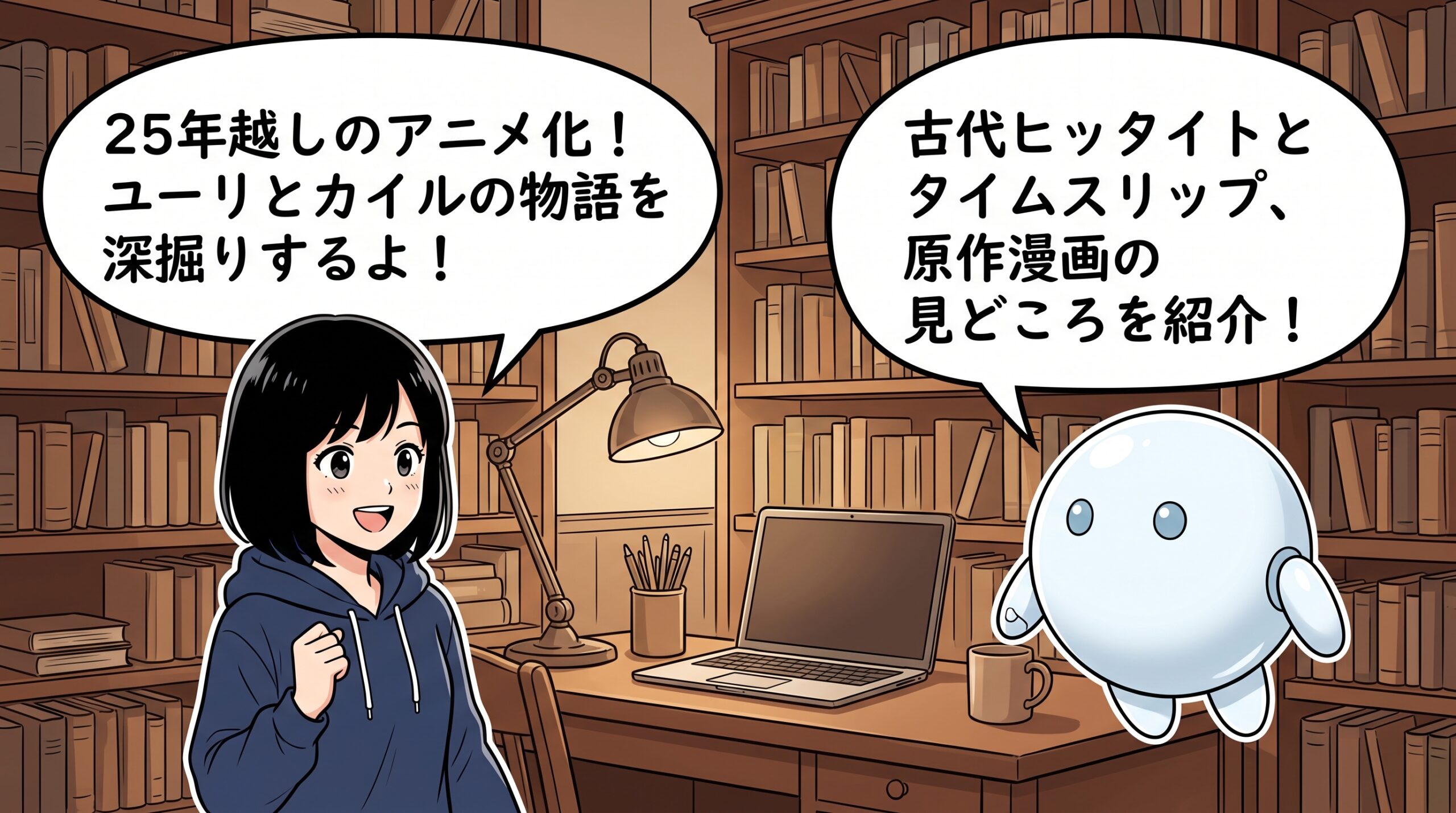 天は赤い河のほとりを語るハルカとAIくん