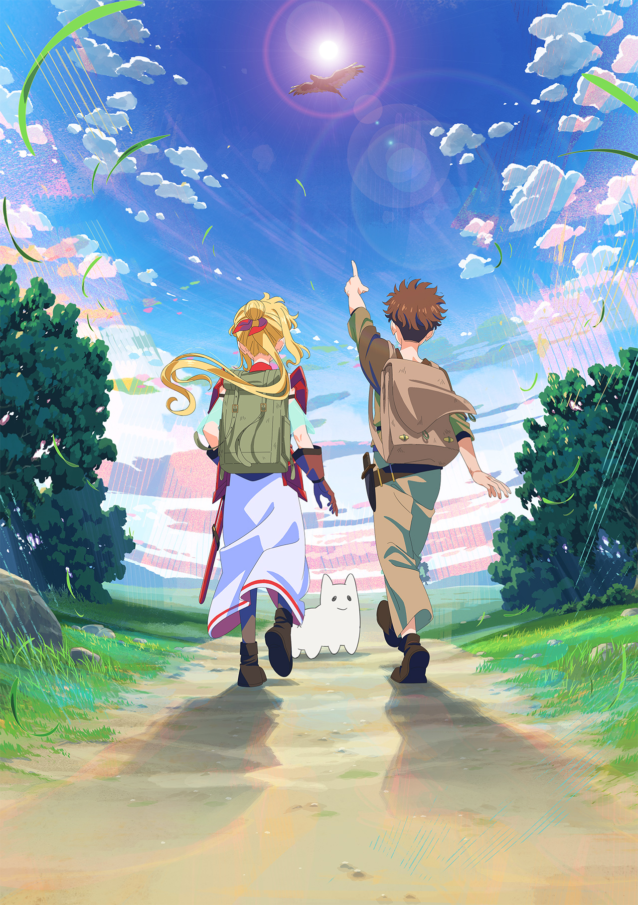 ティザービジュアル。レイン、リリィ・フラムベル、マーガレット・エルスが中心に描かれている(出典:アニメ公式サイト)