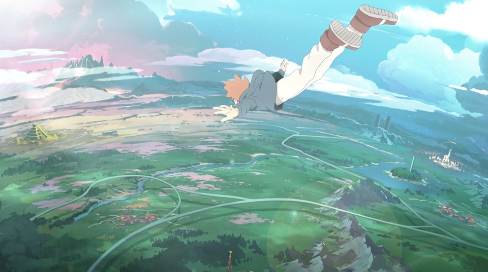 第1弾PVの一場面。夢の世界の風景（出典：アニメ公式サイト）