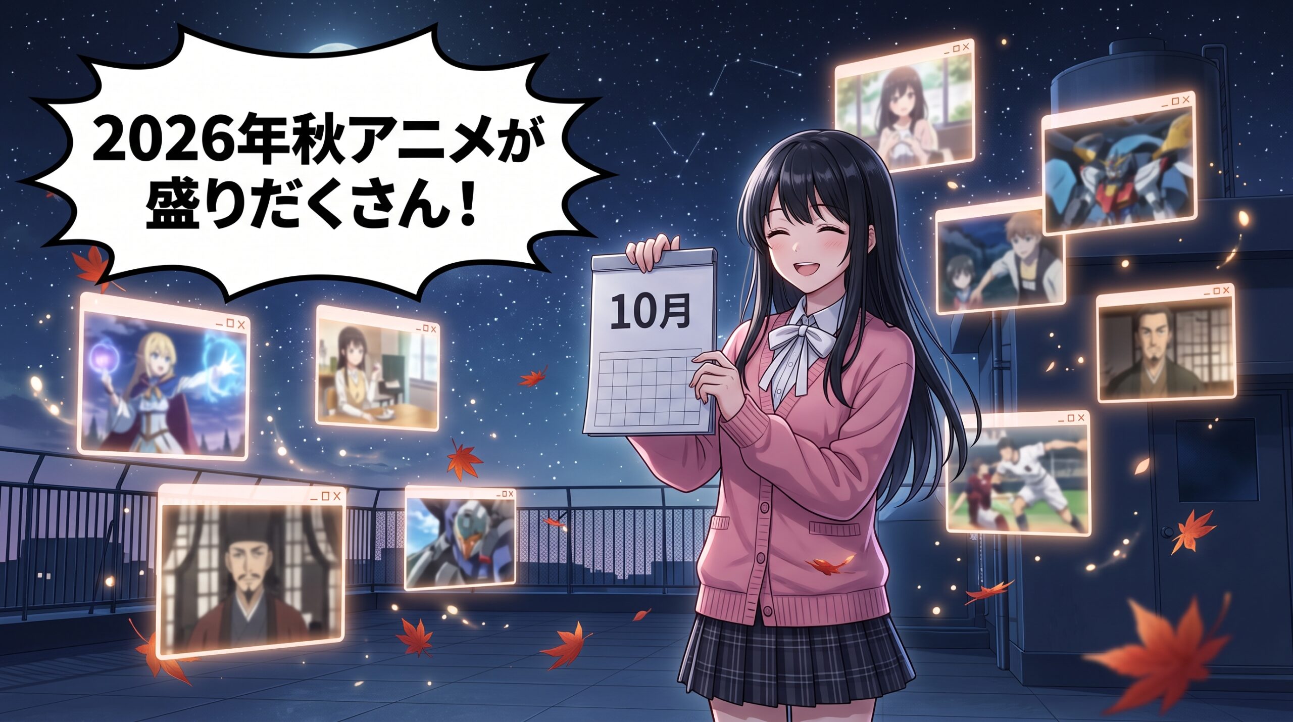2026年秋アニメ9作品まとめ アイキャッチ