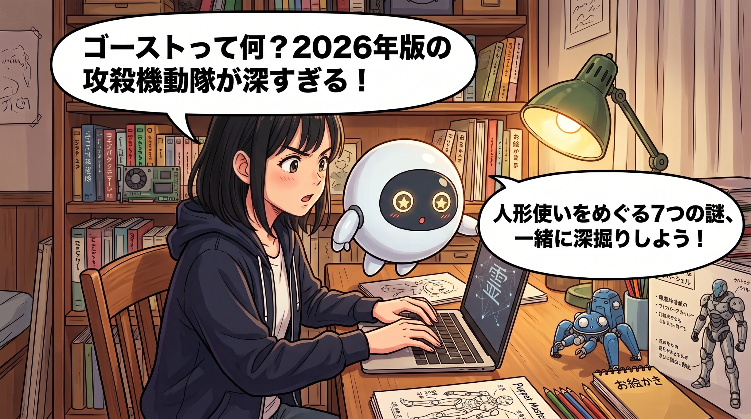 攻殻機動隊THE GHOST IN THE SHELLを語るハルカとAIくん