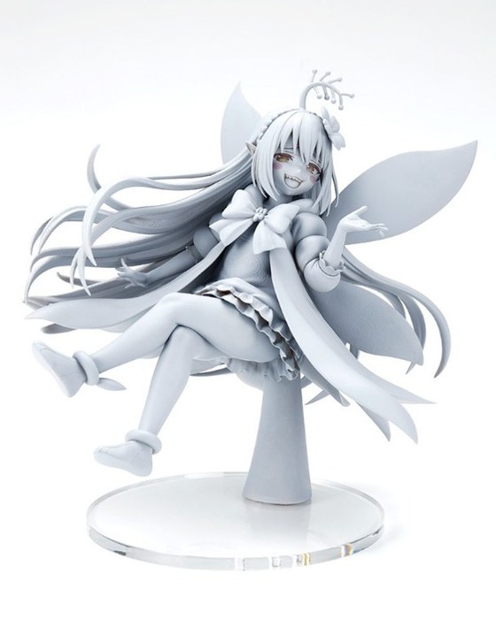 コトブキヤが発表したサポート妖精エムピーのフィギュア原型。1/1スケール・作中等身大での立体化(出典:アニメ公式サイト NEWS)