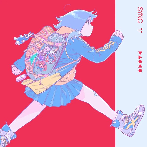 エンディングテーマ Daoko「SYNC」の配信ジャケット。原作者やしろ学の描き下ろし(出典:アニメ公式サイト MUSIC)