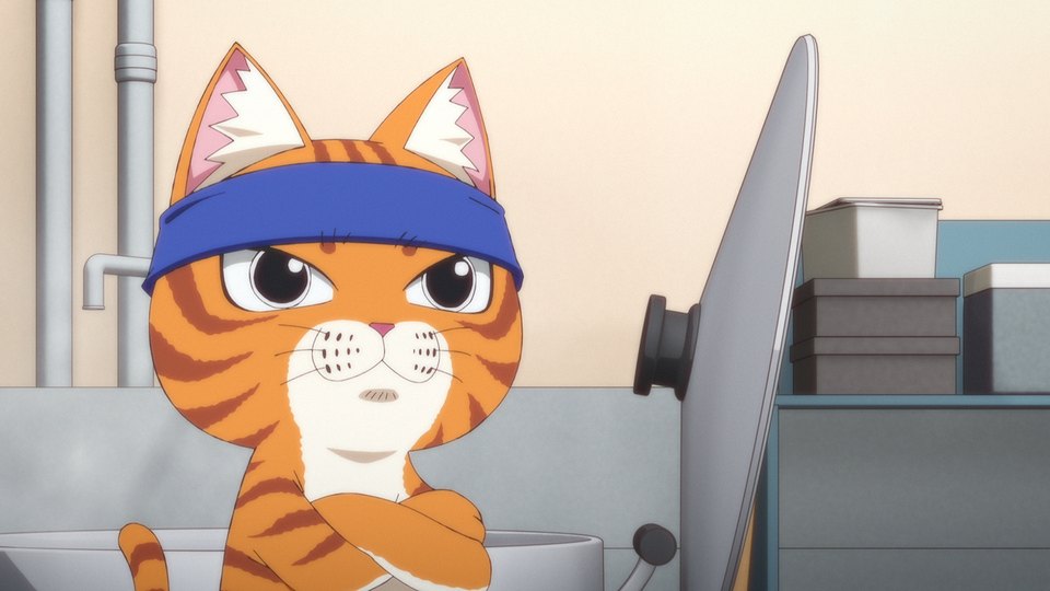 ラーメン赤猫 第1期1話より、店長の文蔵(公式サイト STORY より)