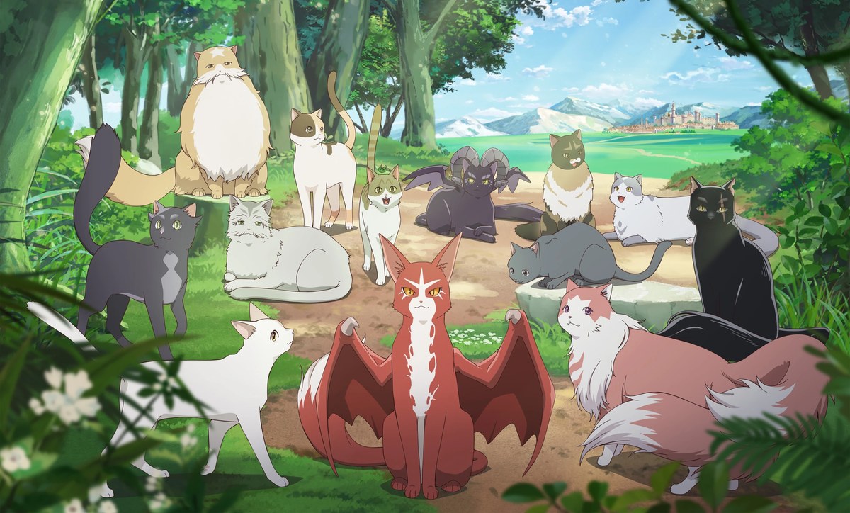 猫と竜 キービジュアル(TVアニメ公式サイトより)