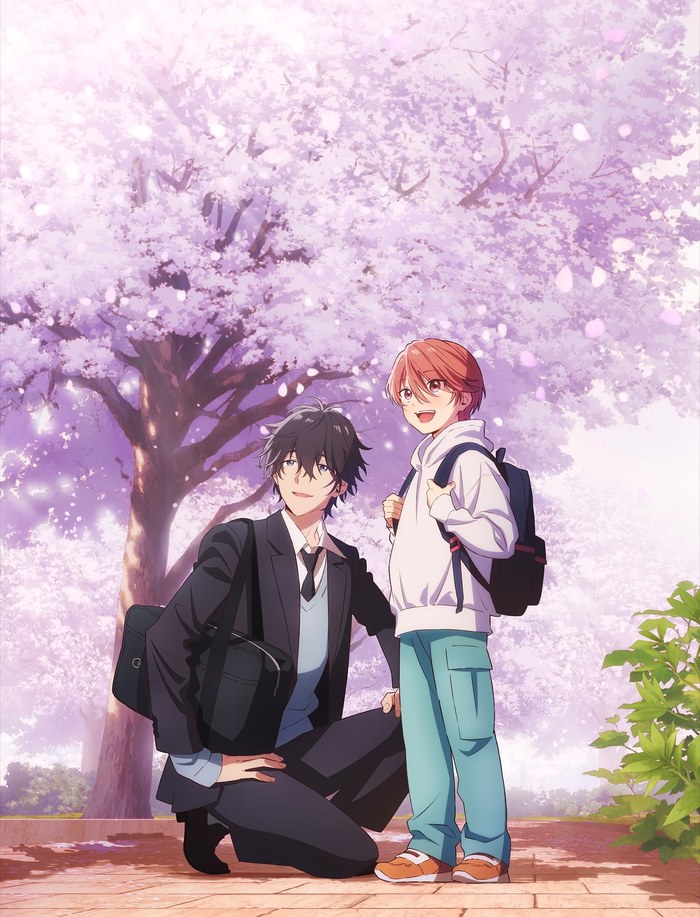 俺と悠兄! 春のビジュアル。満開の桜の下の悠(左)と椿(右)。2026年3月の公式サイト公開時に掲載