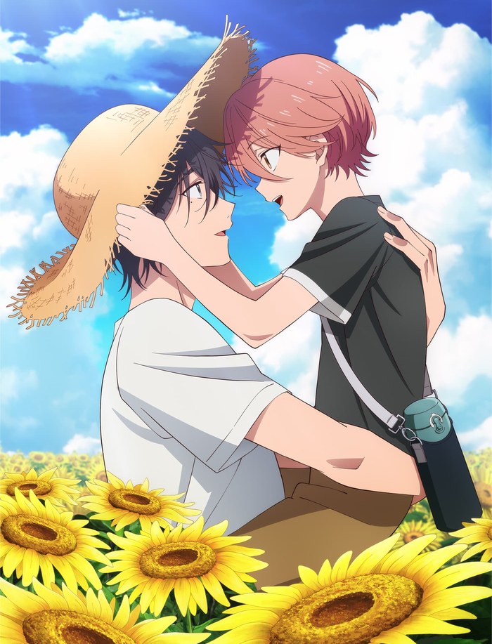 俺と悠兄! 夏のビジュアル。ひまわり畑の椿と悠